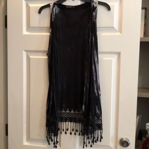 Cute black and white vest